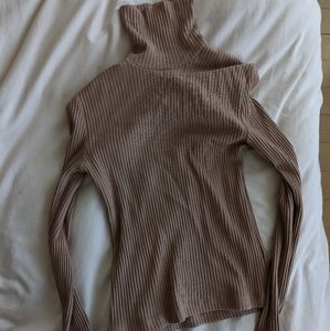 Kotn Ribbed Turtleneck Portabello M